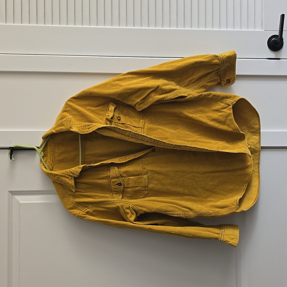 Vintage Yellow Corduroy Overshirt
